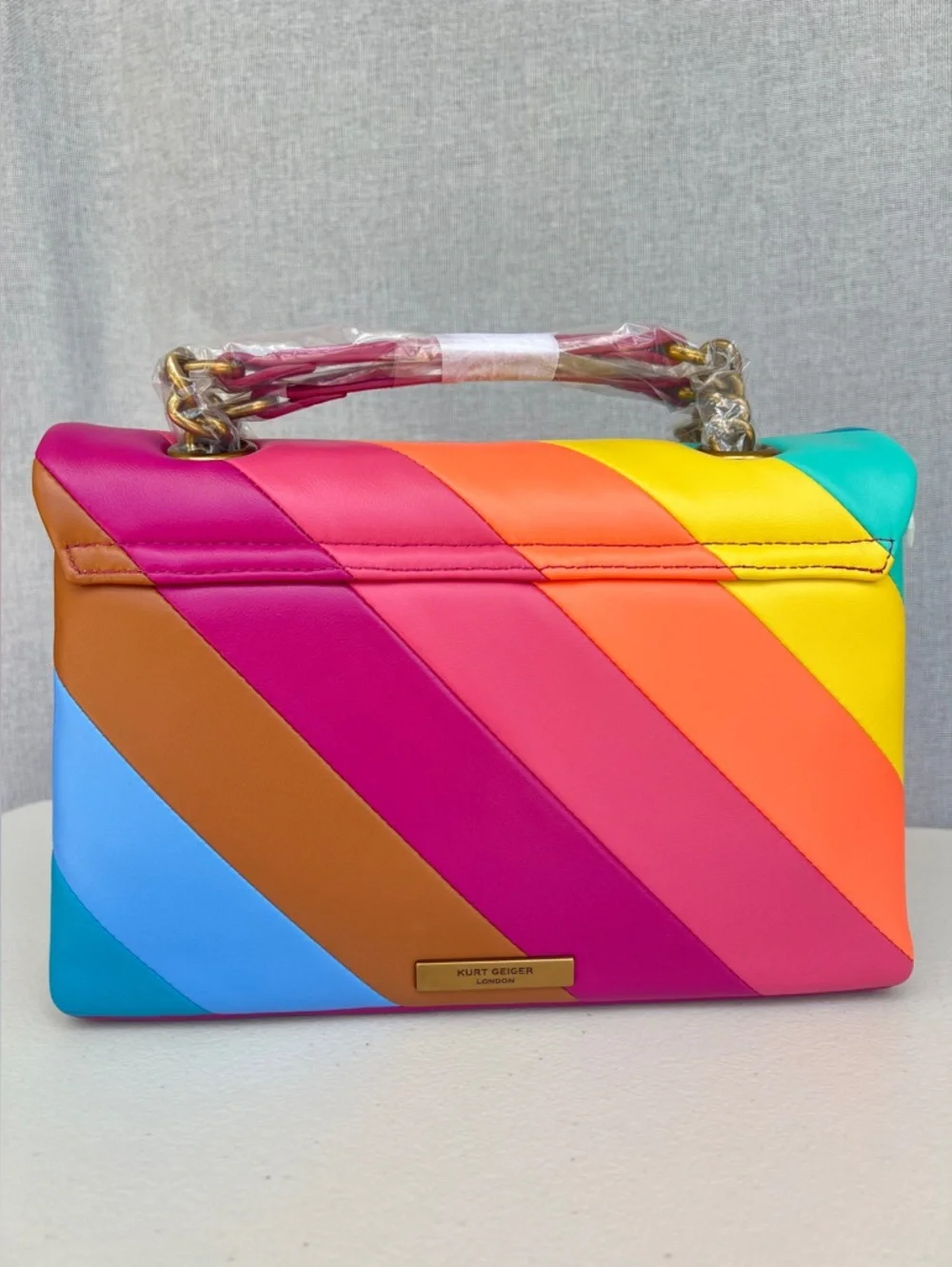 KURT GEIGER Kensington Rainbow Leather convertible bag - Picture 3 of 16